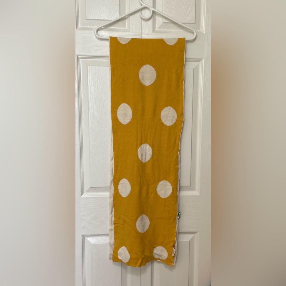 Modcloth Mustard Polka Dot Scarf